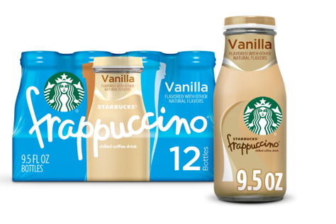 (image for) Coffee Frappuccino Vanilla 12/9.5 oz Bottles